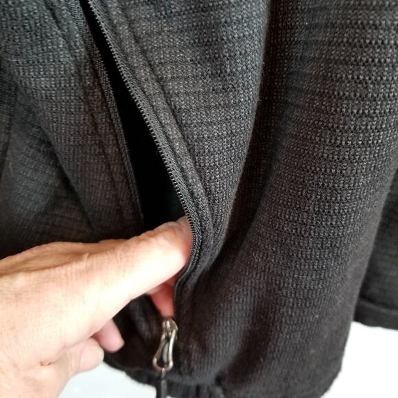 Marmot Women's Black Knit Zip Front Jacket Size M Medium - Picture 7 of 13